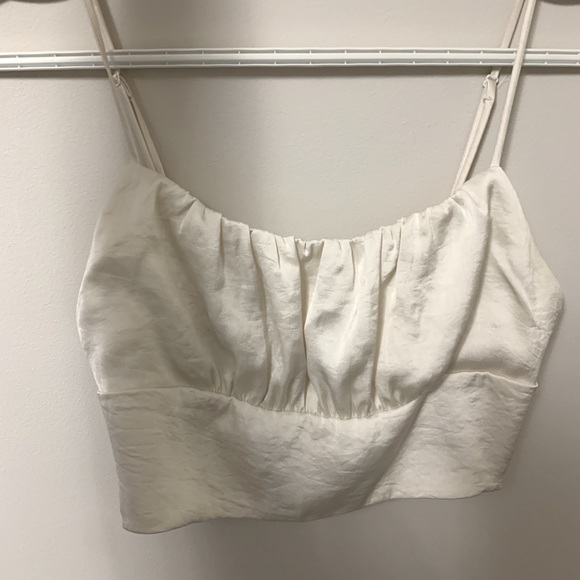 Aritzia Wilfred Cream Sonnet Camisole Corset Top - Picture 3 of 3